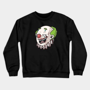 Creepy Clown Head Cartoon Crewneck Sweatshirt